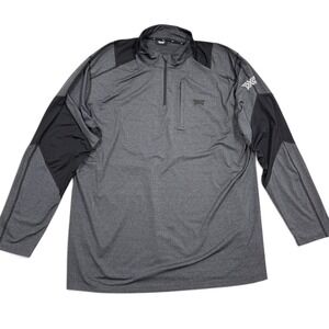 PXG Parsons Xtreme Golf Mens‎ 2XL 1/4 Quarter Zip Pullover Heather Grey